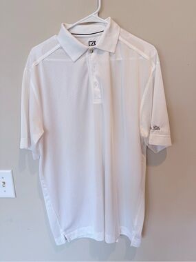 Cutter & Buck White Men's Ultralight Performance Polo